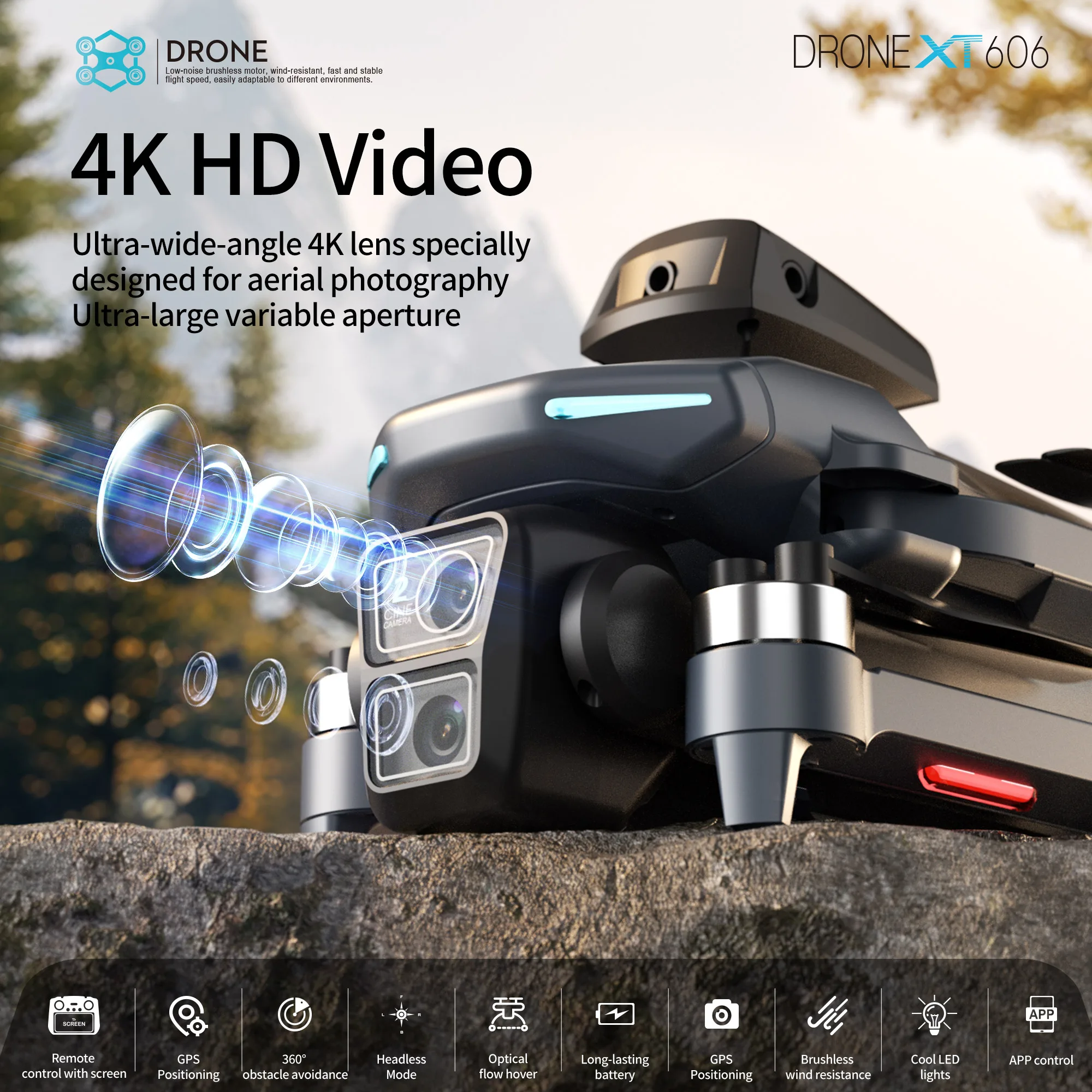 Original XT606 Drone Professio - đánh giá và giá Drone Gps Mount