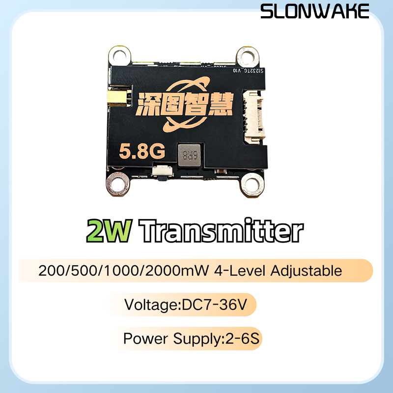 SLONWAKE 5.8G 56CH 2W transmit - đánh giá và giá Drone Transmitter